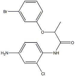 N-(4-amino-2-chlorophenyl)-2-(3-bromophenoxy)propanamide Struktur