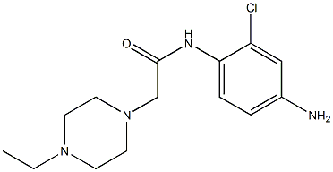 N-(4-amino-2-chlorophenyl)-2-(4-ethylpiperazin-1-yl)acetamide Structure