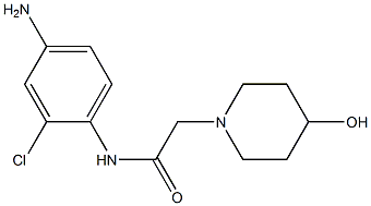  N-(4-amino-2-chlorophenyl)-2-(4-hydroxypiperidin-1-yl)acetamide