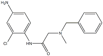 N-(4-amino-2-chlorophenyl)-2-[benzyl(methyl)amino]acetamide,,结构式