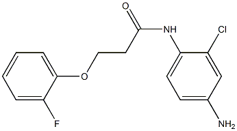 N-(4-amino-2-chlorophenyl)-3-(2-fluorophenoxy)propanamide Structure