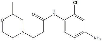 N-(4-amino-2-chlorophenyl)-3-(2-methylmorpholin-4-yl)propanamide Structure