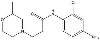 N-(4-amino-2-chlorophenyl)-3-(2-methylmorpholin-4-yl)propanamide 结构式