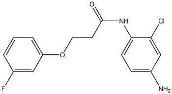 N-(4-amino-2-chlorophenyl)-3-(3-fluorophenoxy)propanamide 化学構造式