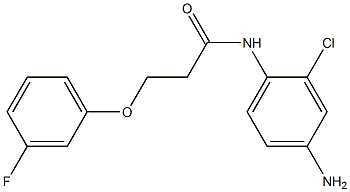 N-(4-amino-2-chlorophenyl)-3-(3-fluorophenoxy)propanamide,,结构式