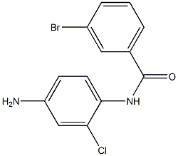 N-(4-amino-2-chlorophenyl)-3-bromobenzamide,,结构式