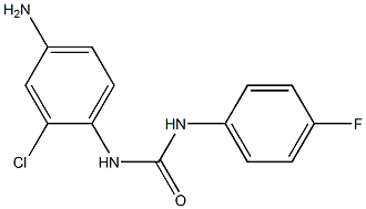 N-(4-amino-2-chlorophenyl)-N'-(4-fluorophenyl)urea Struktur