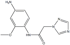 N-(4-amino-2-methoxyphenyl)-2-(1H-1,2,4-triazol-1-yl)acetamide Struktur