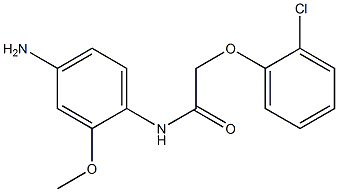 N-(4-amino-2-methoxyphenyl)-2-(2-chlorophenoxy)acetamide 化学構造式