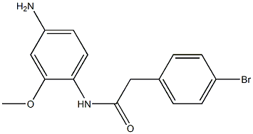 N-(4-amino-2-methoxyphenyl)-2-(4-bromophenyl)acetamide 结构式