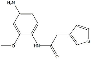 N-(4-amino-2-methoxyphenyl)-2-(thiophen-3-yl)acetamide Struktur