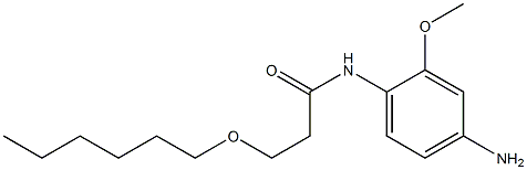N-(4-amino-2-methoxyphenyl)-3-(hexyloxy)propanamide Struktur