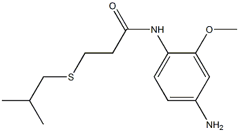  N-(4-amino-2-methoxyphenyl)-3-[(2-methylpropyl)sulfanyl]propanamide