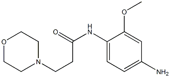 N-(4-amino-2-methoxyphenyl)-3-morpholin-4-ylpropanamide Struktur