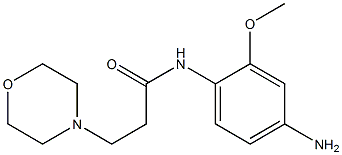 N-(4-amino-2-methoxyphenyl)-3-morpholin-4-ylpropanamide Structure