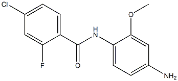 N-(4-amino-2-methoxyphenyl)-4-chloro-2-fluorobenzamide Struktur