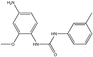 N-(4-amino-2-methoxyphenyl)-N'-(3-methylphenyl)urea 化学構造式