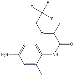 N-(4-amino-2-methylphenyl)-2-(2,2,2-trifluoroethoxy)propanamide Structure