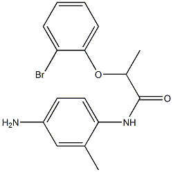 N-(4-amino-2-methylphenyl)-2-(2-bromophenoxy)propanamide Struktur