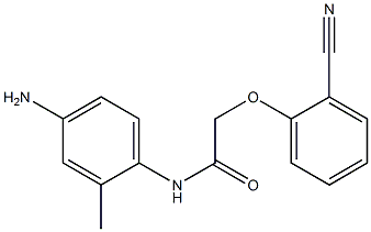 N-(4-amino-2-methylphenyl)-2-(2-cyanophenoxy)acetamide 结构式