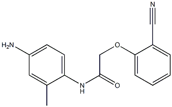 N-(4-amino-2-methylphenyl)-2-(2-cyanophenoxy)acetamide 化学構造式