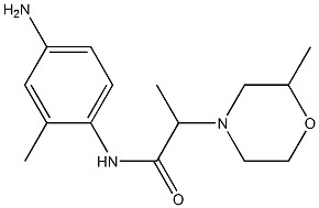 N-(4-amino-2-methylphenyl)-2-(2-methylmorpholin-4-yl)propanamide Structure