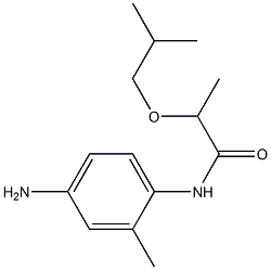 N-(4-amino-2-methylphenyl)-2-(2-methylpropoxy)propanamide Structure