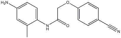 N-(4-amino-2-methylphenyl)-2-(4-cyanophenoxy)acetamide Struktur