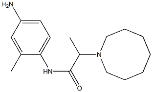N-(4-amino-2-methylphenyl)-2-(azocan-1-yl)propanamide 结构式