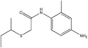 N-(4-amino-2-methylphenyl)-2-(butan-2-ylsulfanyl)acetamide Struktur