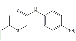 N-(4-amino-2-methylphenyl)-2-(butan-2-ylsulfanyl)acetamide Structure