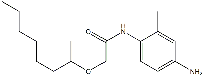 N-(4-amino-2-methylphenyl)-2-(octan-2-yloxy)acetamide Structure