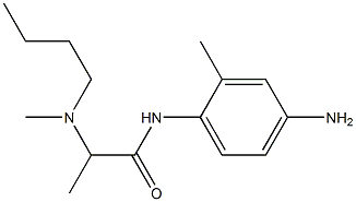 N-(4-amino-2-methylphenyl)-2-[butyl(methyl)amino]propanamide Structure