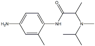 N-(4-amino-2-methylphenyl)-2-[isopropyl(methyl)amino]propanamide Structure