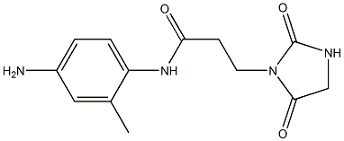 N-(4-amino-2-methylphenyl)-3-(2,5-dioxoimidazolidin-1-yl)propanamide Struktur