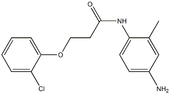 N-(4-amino-2-methylphenyl)-3-(2-chlorophenoxy)propanamide Structure