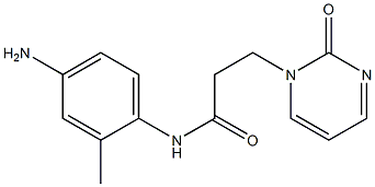 N-(4-amino-2-methylphenyl)-3-(2-oxopyrimidin-1(2H)-yl)propanamide Struktur