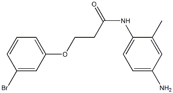 N-(4-amino-2-methylphenyl)-3-(3-bromophenoxy)propanamide Struktur