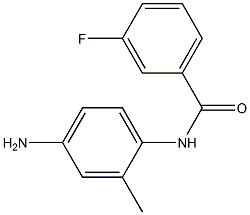 N-(4-amino-2-methylphenyl)-3-fluorobenzamide 化学構造式