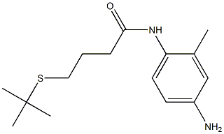 N-(4-amino-2-methylphenyl)-4-(tert-butylsulfanyl)butanamide Structure