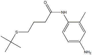 N-(4-amino-2-methylphenyl)-4-(tert-butylsulfanyl)butanamide Struktur