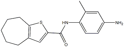N-(4-amino-2-methylphenyl)-4H,5H,6H,7H,8H-cyclohepta[b]thiophene-2-carboxamide Struktur