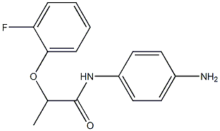 N-(4-aminophenyl)-2-(2-fluorophenoxy)propanamide Struktur