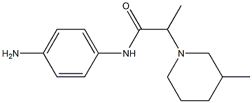 N-(4-aminophenyl)-2-(3-methylpiperidin-1-yl)propanamide Structure