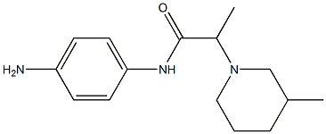 N-(4-aminophenyl)-2-(3-methylpiperidin-1-yl)propanamide 化学構造式