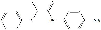 N-(4-aminophenyl)-2-(phenylsulfanyl)propanamide,,结构式