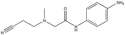 N-(4-aminophenyl)-2-[(2-cyanoethyl)(methyl)amino]acetamide Struktur