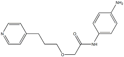 N-(4-aminophenyl)-2-[3-(pyridin-4-yl)propoxy]acetamide Struktur