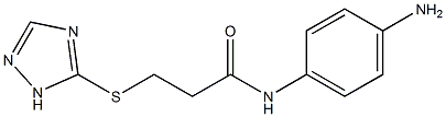 N-(4-aminophenyl)-3-(1H-1,2,4-triazol-5-ylsulfanyl)propanamide