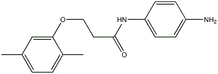 N-(4-aminophenyl)-3-(2,5-dimethylphenoxy)propanamide Structure